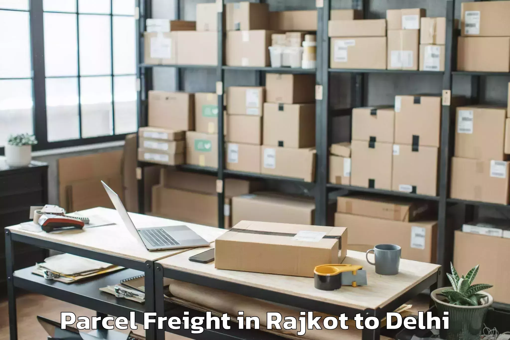 Comprehensive Rajkot to Jmd Kohinoor Mall Parcel Freight